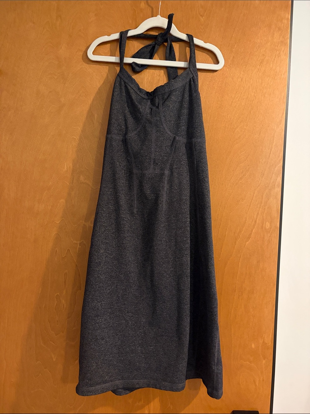 Athleta Dark Gray Halter Midi Dress